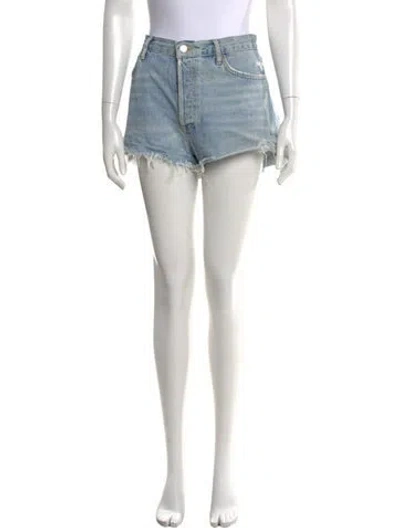 Pre-owned Agolde Mini Shorts In Blue