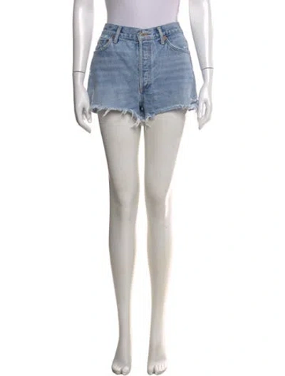 Pre-owned Agolde Mini Shorts In Blue