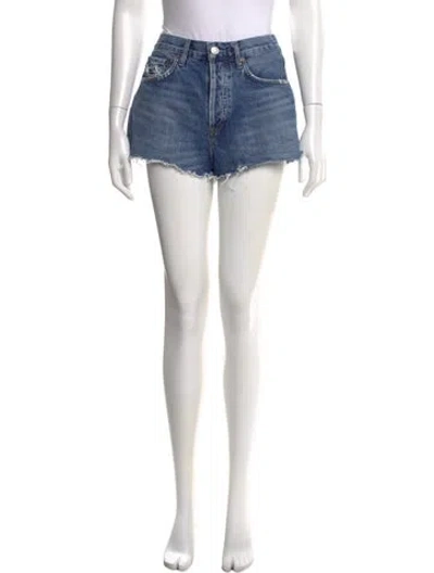 Pre-owned Agolde Mini Shorts In Blue