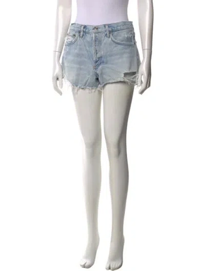 Pre-owned Agolde Mini Shorts In Blue