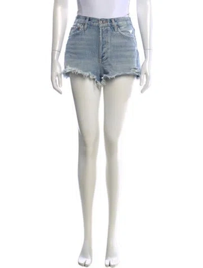 Pre-owned Agolde Mini Shorts In Blue