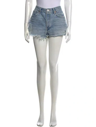 Pre-owned Agolde Mini Shorts In Blue
