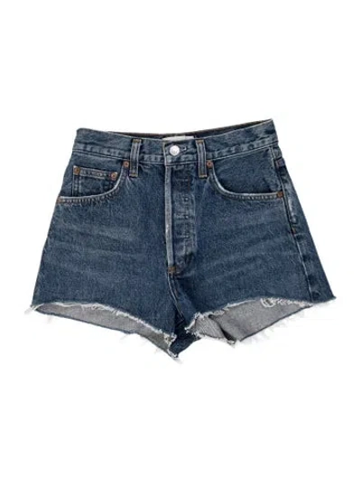 Pre-owned Agolde Mini Shorts In Blue