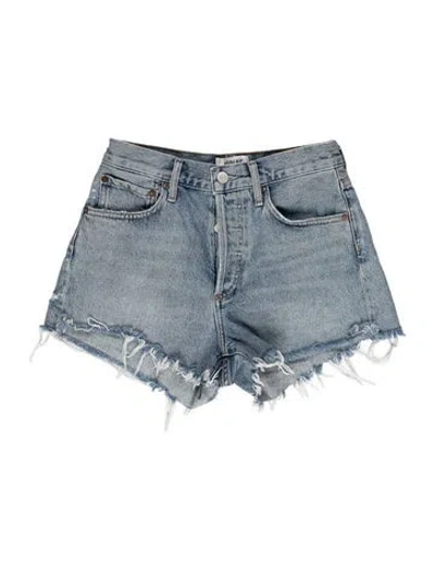 Pre-owned Agolde Mini Shorts In Blue