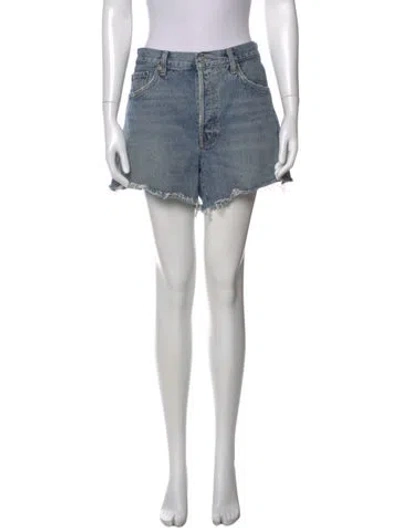 Pre-owned Agolde Mini Shorts In Blue