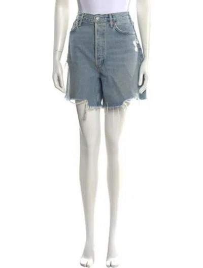 Pre-owned Agolde Mini Shorts In Blue
