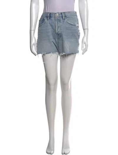Pre-owned Agolde Mini Shorts In Blue