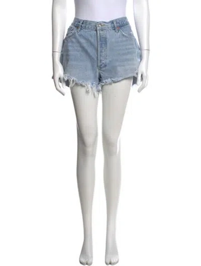 Pre-owned Agolde Mini Shorts In Blue