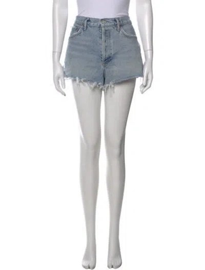 Pre-owned Agolde Mini Shorts In Blue