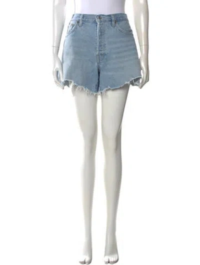 Pre-owned Agolde Mini Shorts In Blue