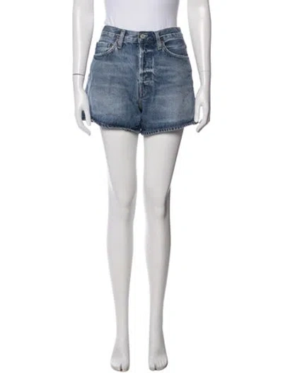 Pre-owned Agolde Mini Shorts In Blue