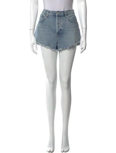 Pre-owned Agolde Mini Shorts In Blue