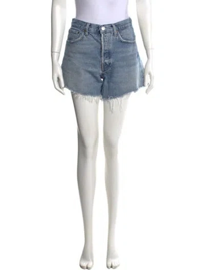 Pre-owned Agolde Mini Shorts In Blue