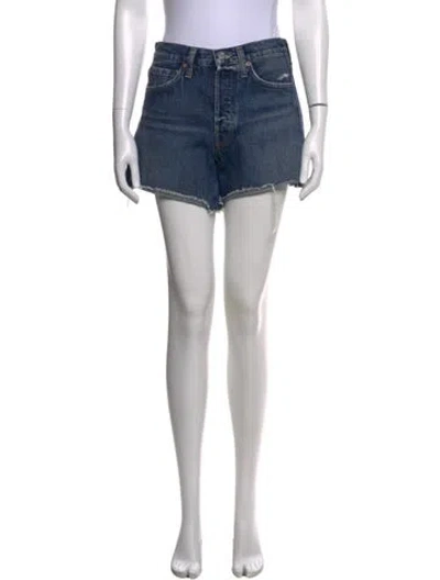 Pre-owned Agolde Mini Shorts In Blue