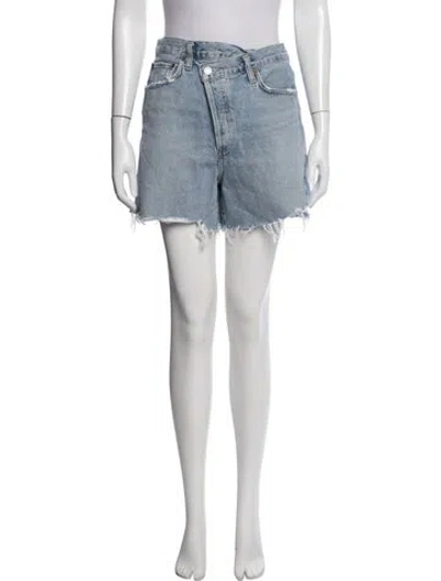 Pre-owned Agolde Mini Shorts In Blue