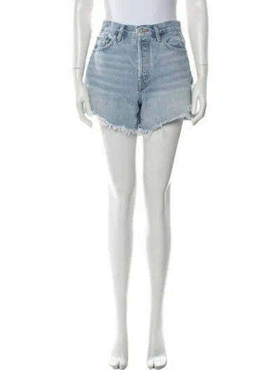 Pre-owned Agolde Mini Shorts In Blue