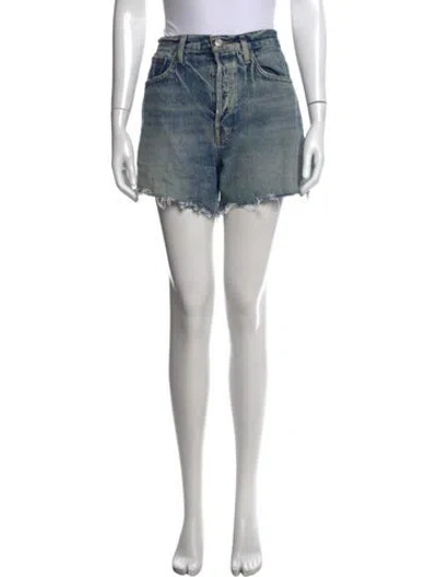 Pre-owned Agolde Mini Shorts In Blue