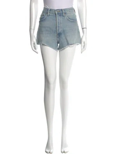 Pre-owned Agolde Mini Shorts In Blue