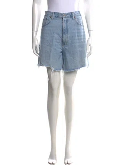 Pre-owned Agolde Mini Shorts In Blue