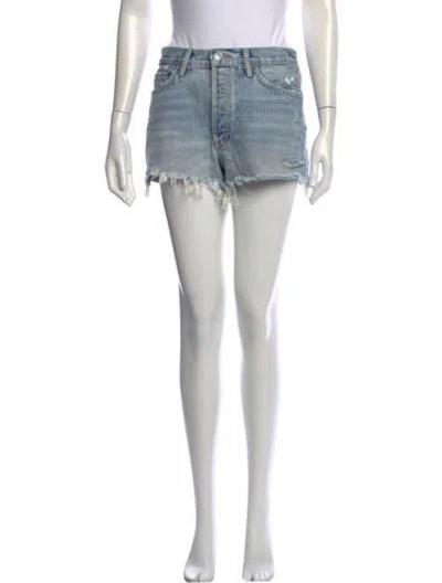 Pre-owned Agolde Mini Shorts In Blue