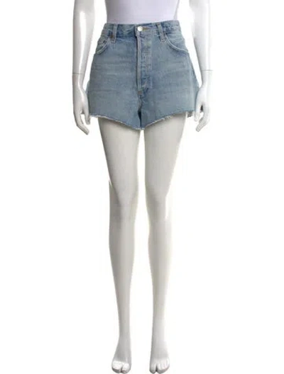 Pre-owned Agolde Mini Shorts In Blue
