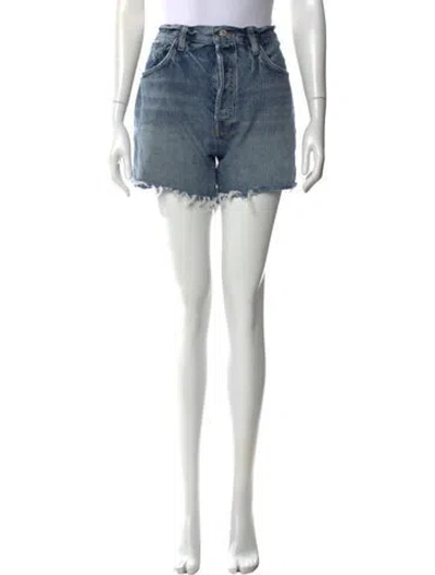 Pre-owned Agolde Mini Shorts In Blue