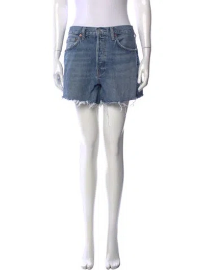 Pre-owned Agolde Mini Shorts In Blue