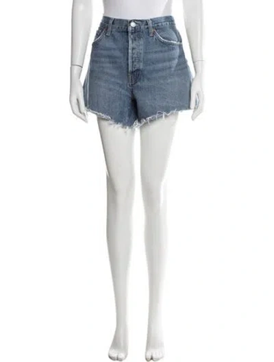 Pre-owned Agolde Mini Shorts In Blue