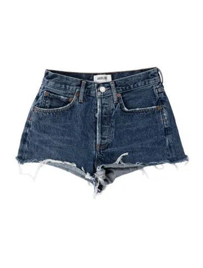 Pre-owned Agolde Mini Shorts In Blue