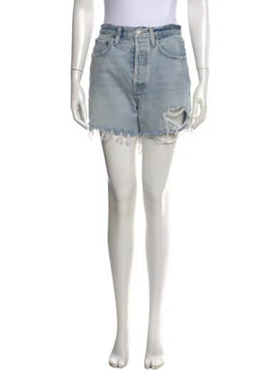 Pre-owned Agolde Mini Shorts In Blue