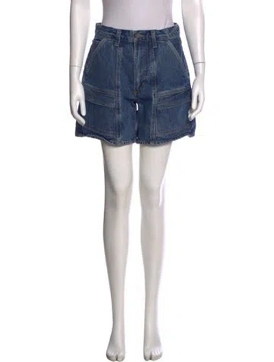 Pre-owned Agolde Mini Shorts In Blue