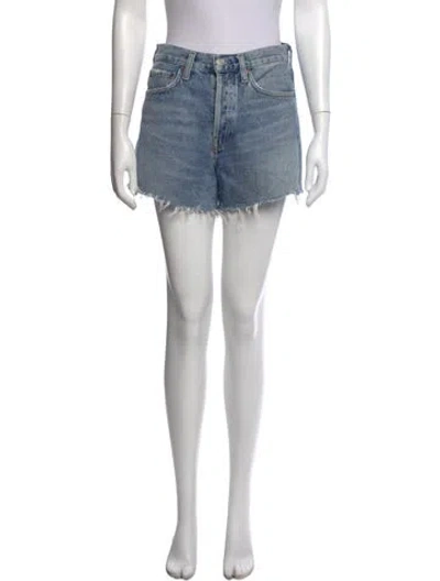 Pre-owned Agolde Mini Shorts In Blue