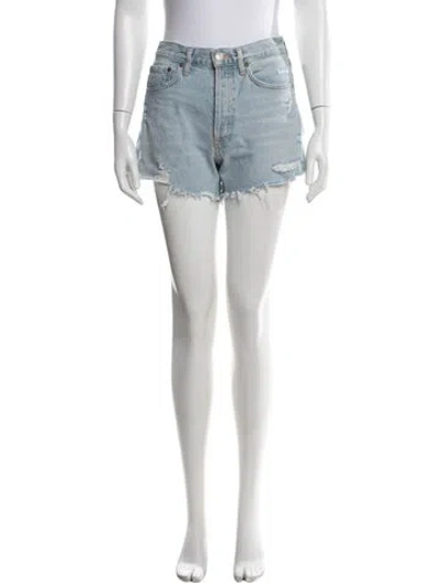 Pre-owned Agolde Mini Shorts In Blue
