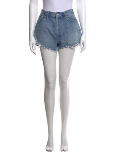 Pre-owned Agolde Mini Shorts In Blue