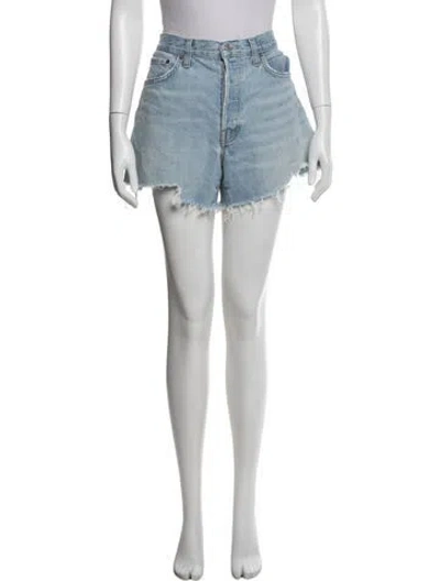 Pre-owned Agolde Mini Shorts In Blue