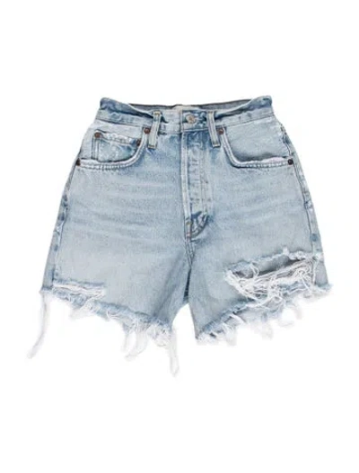 Pre-owned Agolde Mini Shorts In Blue