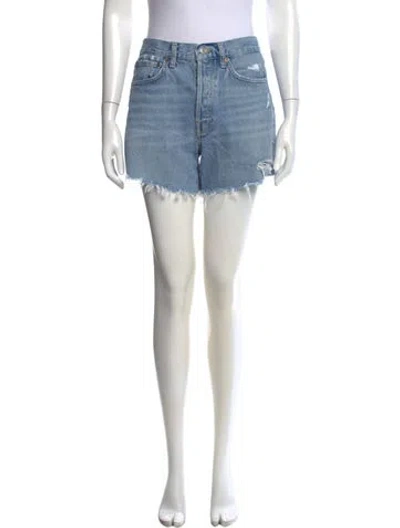 Pre-owned Agolde Mini Shorts In Blue