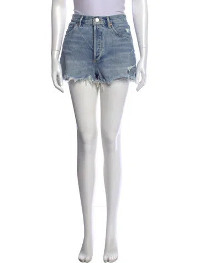 Pre-owned Agolde Mini Shorts In Blue