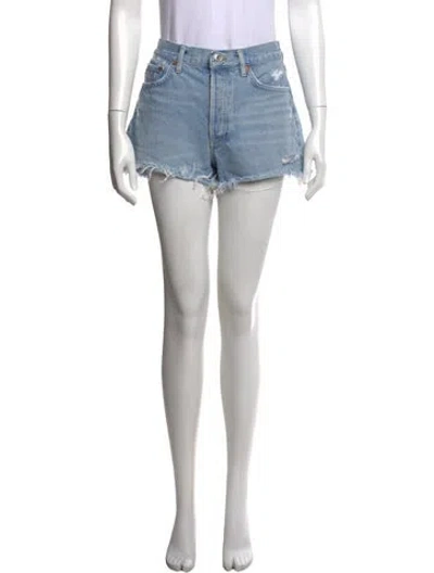 Pre-owned Agolde Mini Shorts In Blue