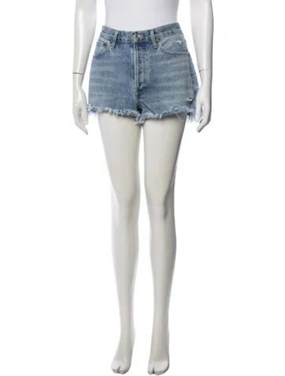Pre-owned Agolde Mini Shorts In Blue