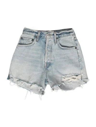 Pre-owned Agolde Mini Shorts In Blue