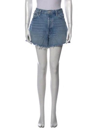 Pre-owned Agolde Mini Shorts In Blue