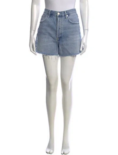 Pre-owned Agolde Mini Shorts In Blue