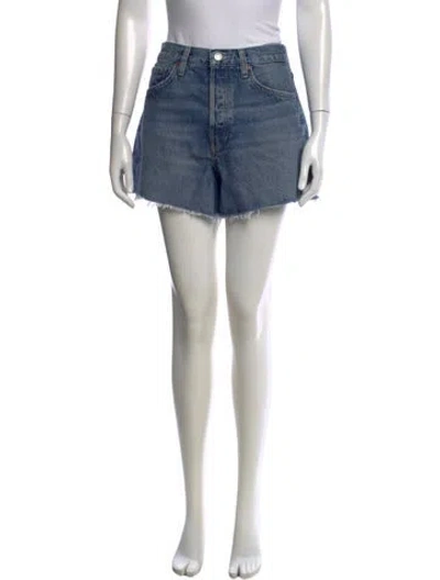 Pre-owned Agolde Mini Shorts In Blue