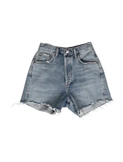Pre-owned Agolde Mini Shorts In Blue