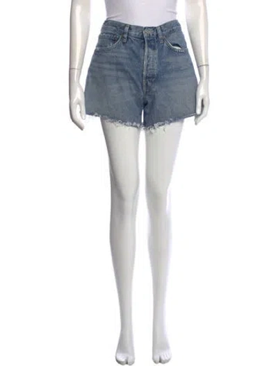 Pre-owned Agolde Mini Shorts In Blue