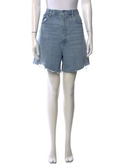 Pre-owned Agolde Mini Shorts In Blue