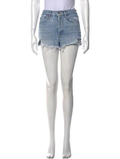 Pre-owned Agolde Mini Shorts In Blue