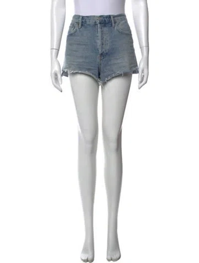Pre-owned Agolde Mini Shorts In Blue
