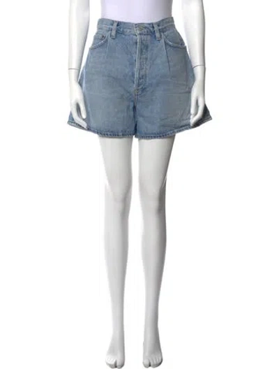 Pre-owned Agolde Mini Shorts In Blue
